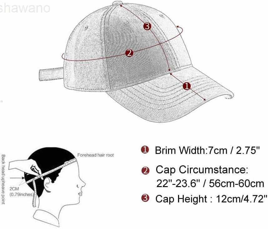 Low Profile Baseball Cap for Men Women - Cotton Dad Hat-Classic Adjustable Unconstructed Plain HatW251111