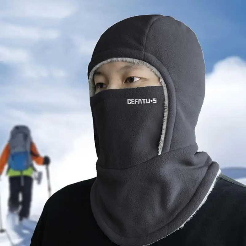 Outdoor Riding Face Mask Covers Winter Warm Mask Thickned Windproof Pullover Hats Convenient Outdoor Cycling Face Scarf S251110