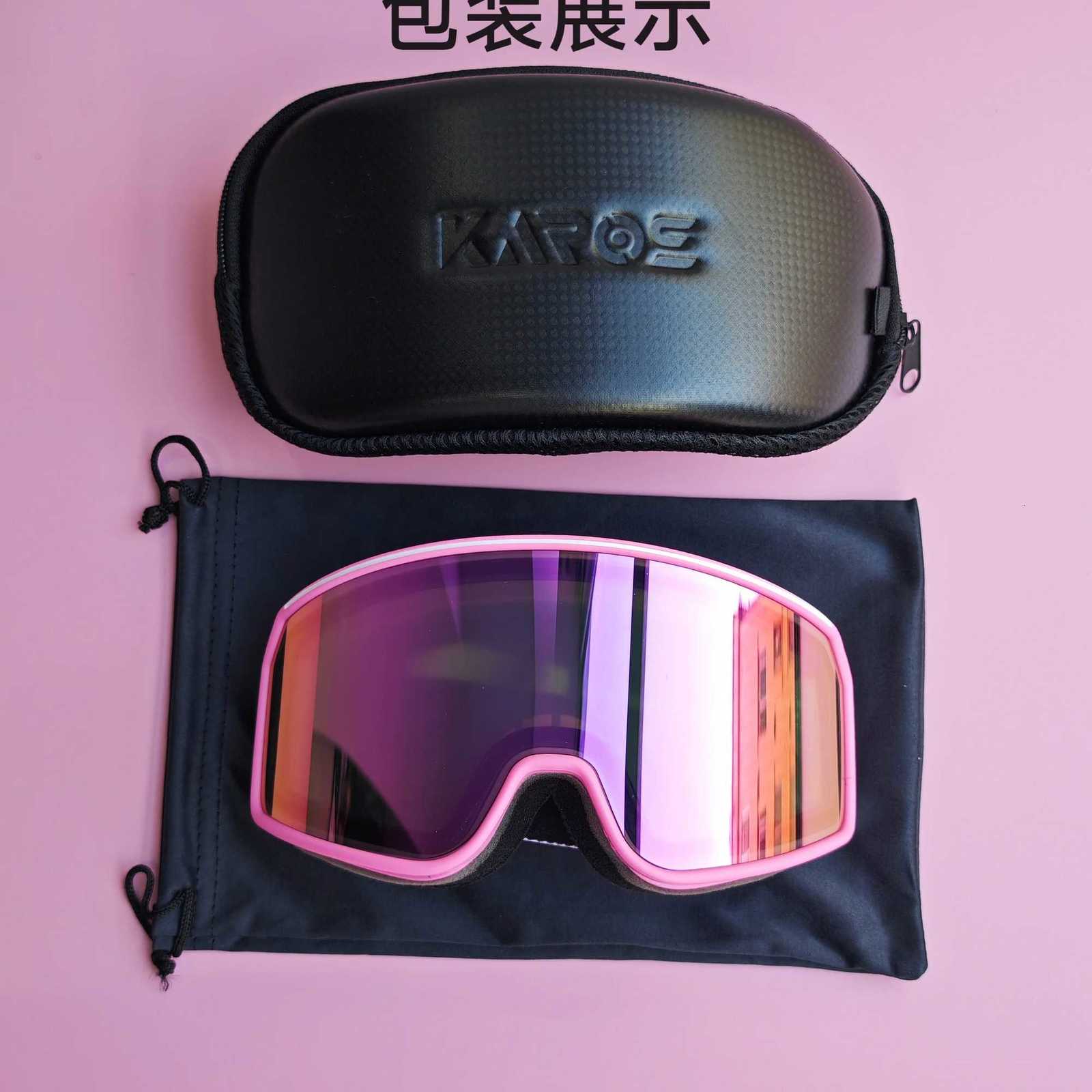 KAROS Ski Goggles Double Layers Anti-fog Big Skiing Mask Snowboard Eyewear Outdoor Men Women UV400 Winter Glasses Snow Goggles K251110