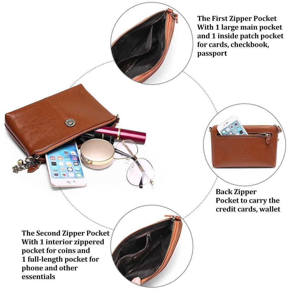 2025 Fashion Women Leather Handbags Female Multifunctional Large Capacity Shoulder bags Crossbody Bags For Ladies Phone PurseT251110