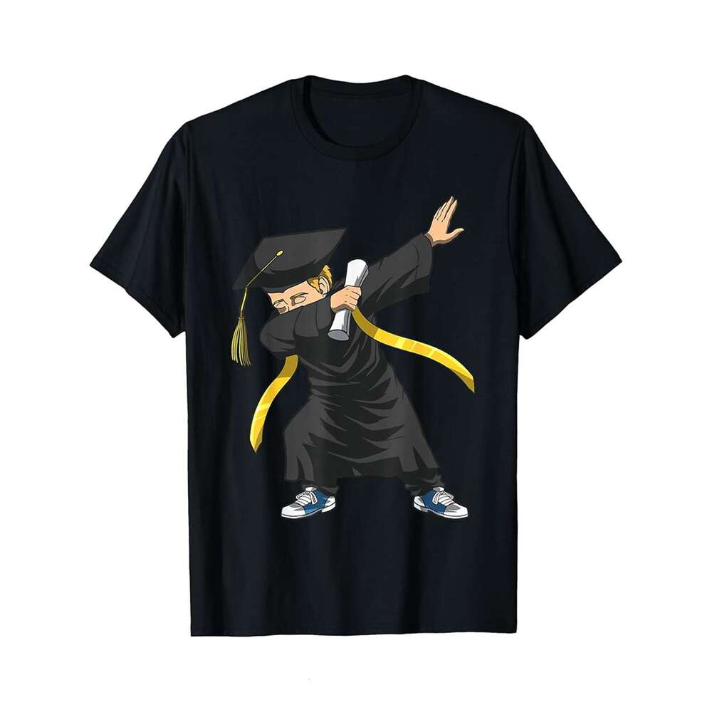 Designer T shirt Dabbing Graduation Class Of 2025 Boys Men Funny Graduation - 220g T shits
