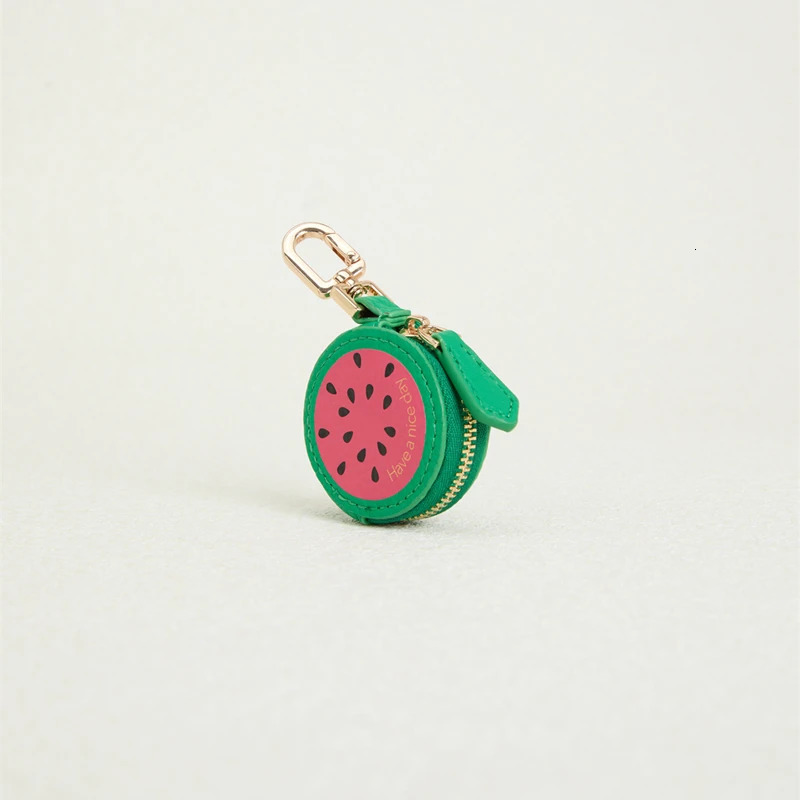 Watermelon kiwifruit Fruit Charm coin purse cute key chain mini pouch Wallet gift for girl women 251110
