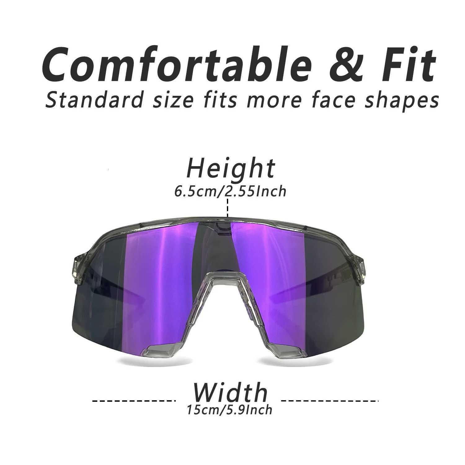 S3 Road Running Bike Glasses Softball Bicycle Goggles Men Women Riding Driving Eyewear Sunglasses Baseball Fashion Sun Shades K251110