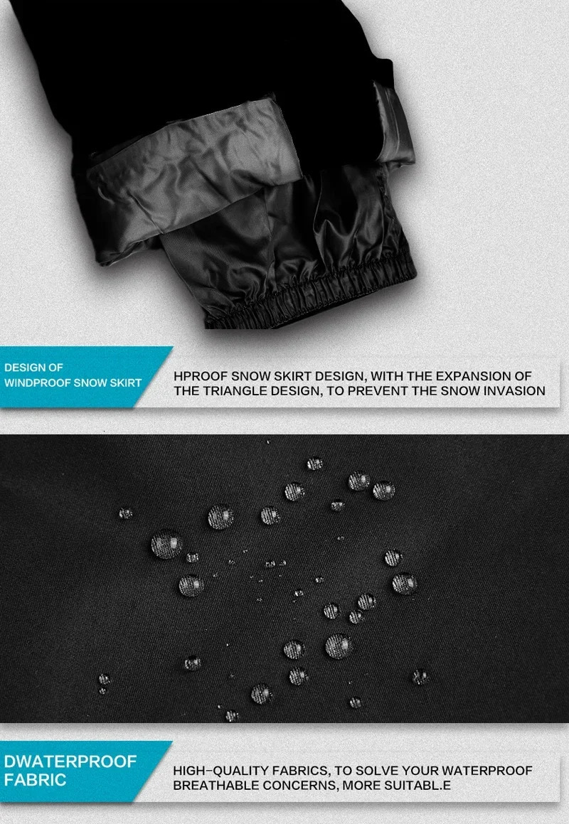 Winter Ski Pants Men Outdoor Mountain Windproof Waterproof Ski Snowboard Pants Warm Snow Male Trousers 251107