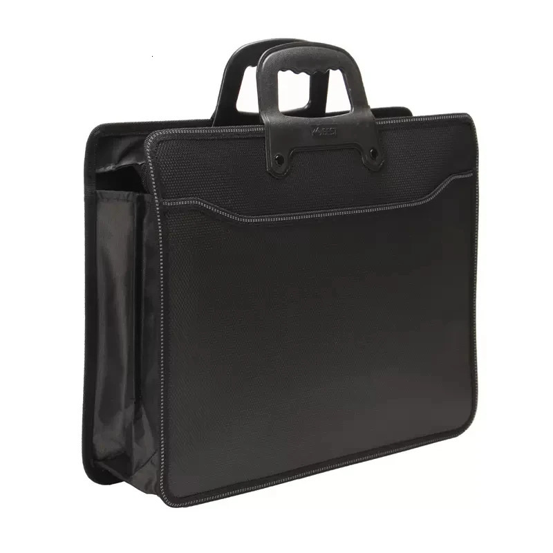 Large-capacity A4 Portable Document Bag Office Document Information Bags Pockmarked Dotted Briefcase Business Bag Promotional 251106