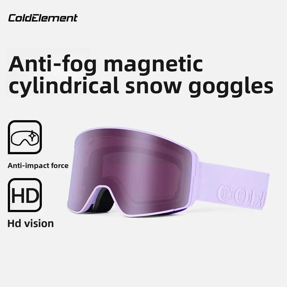 Coldelement Unisex Adult Ski Goggles - Dual-Layer Anti-Fog Safety Glasses For Autumn Winter Outdoor Adventures K251110