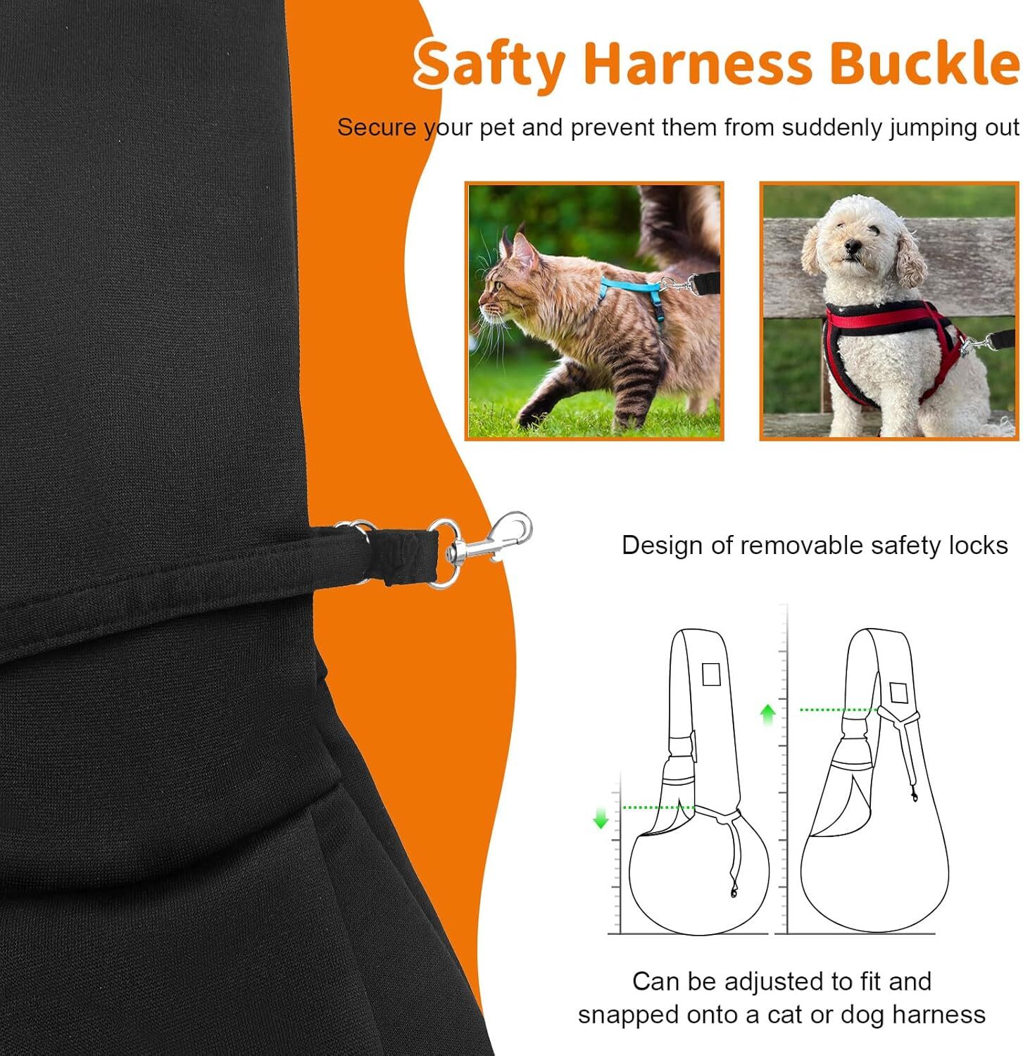 aerkine small dog strap suitable for pets weighing 015 pounds approximately 0 06 8 kilograms travel bags handsfree daily walks and outdoor activities