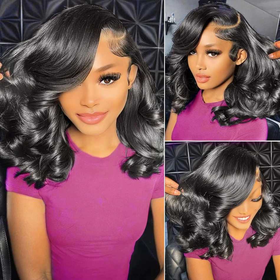 250 Brazilian Human Hair Wig Loose Wave Short Bob Wig Body Wave 13X4 HD Lace Frontal Wig Human Hair Wigs For Black WomenT251111