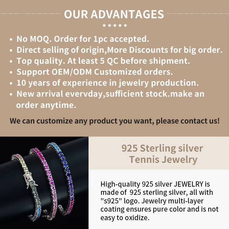 Colored Corundum Tennis Bracelet - Customizable Size - Suitable for Various Occasions - Fashionable and Versatile