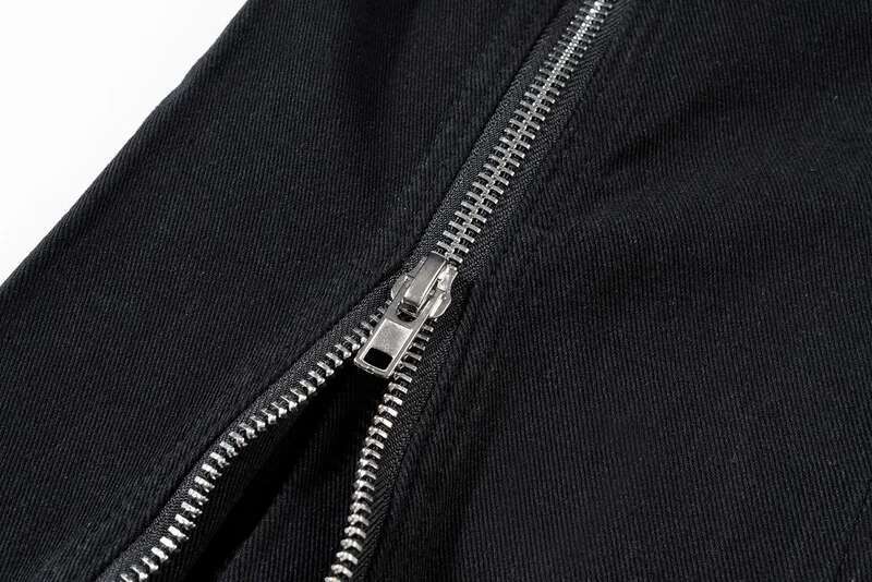 Brand New Classic Rick Folding Zipper Slim Fit Straight PANT Cotton Denim Pants Comfort Casual Jeans