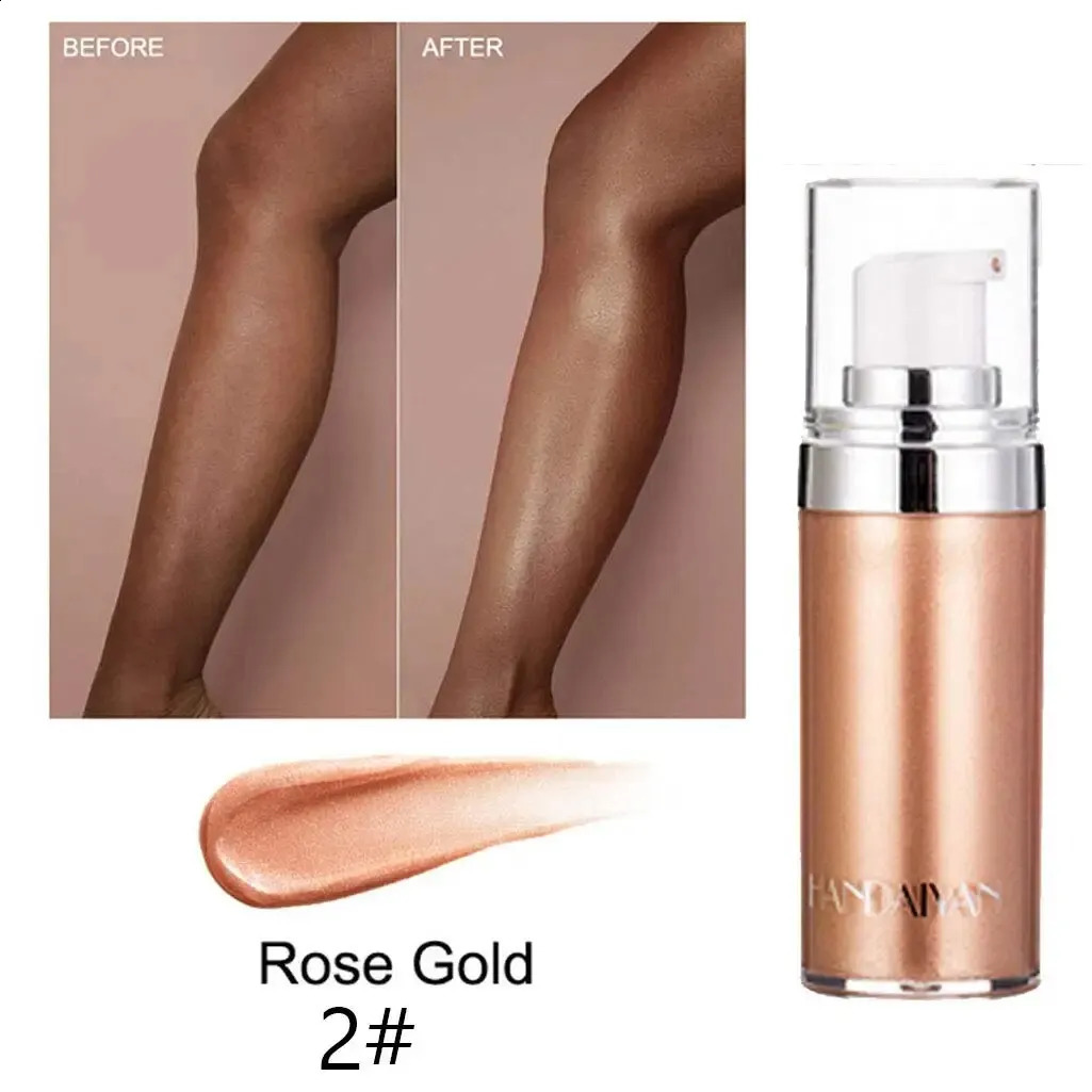 Liquid Highlighter Makeup DropsMoisturizing Face LuminizerSmooth Liquid Shine Shimmer Glow Foundation Glitter Body Makeup 250410