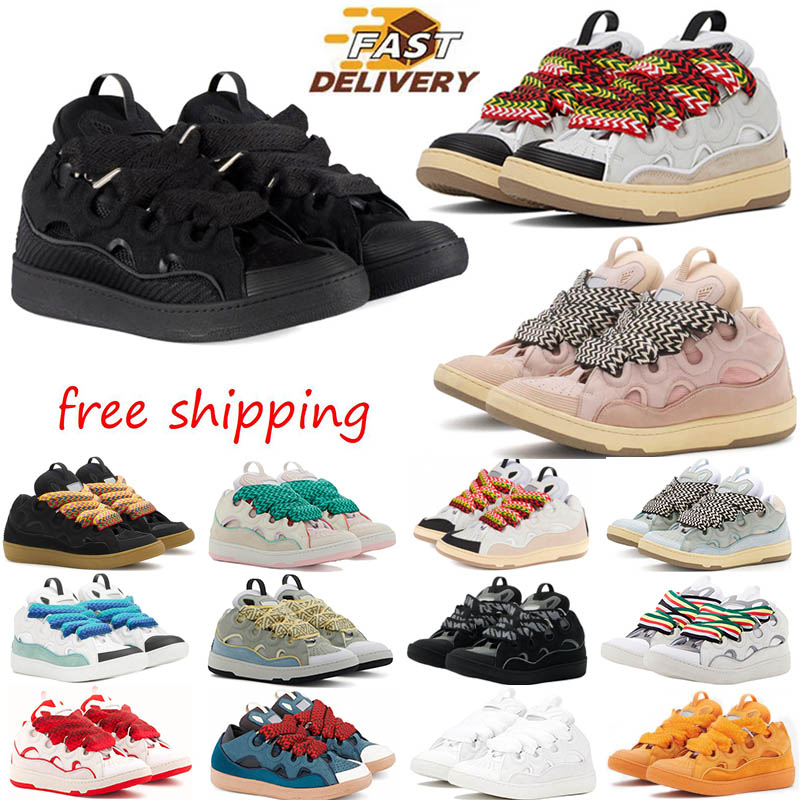 Free shipping Designer Casual shoes for men women luxury sneakers mesh woven lace-up platform shoes Pink women leather nappa calfskin mens Trainers size 35-46