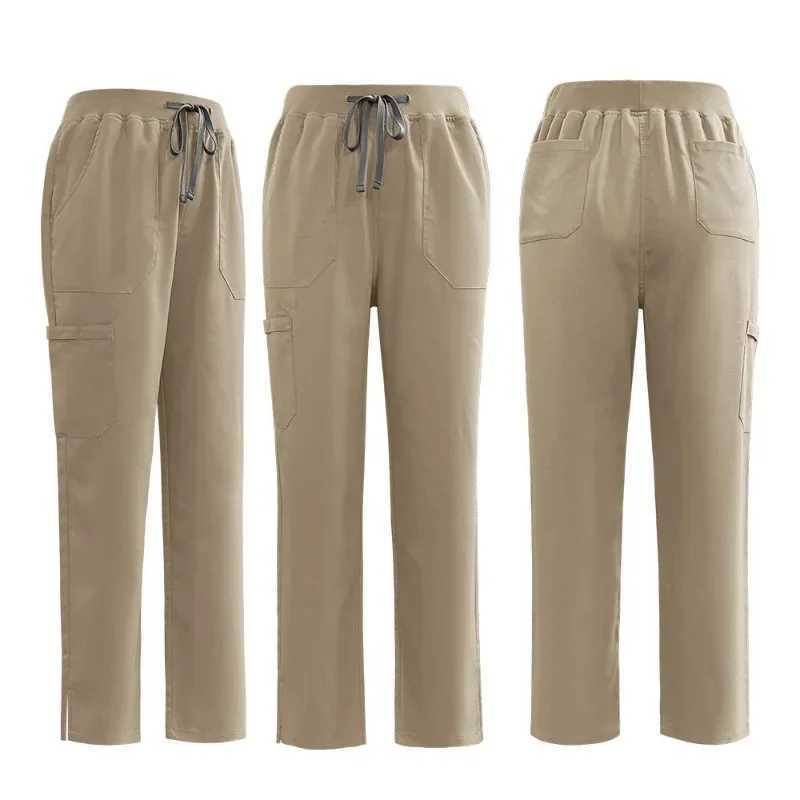 High quality nursing washer uniform set Slve V-neck top+pants set womens multi-color pet medical work clothes nurse X250410