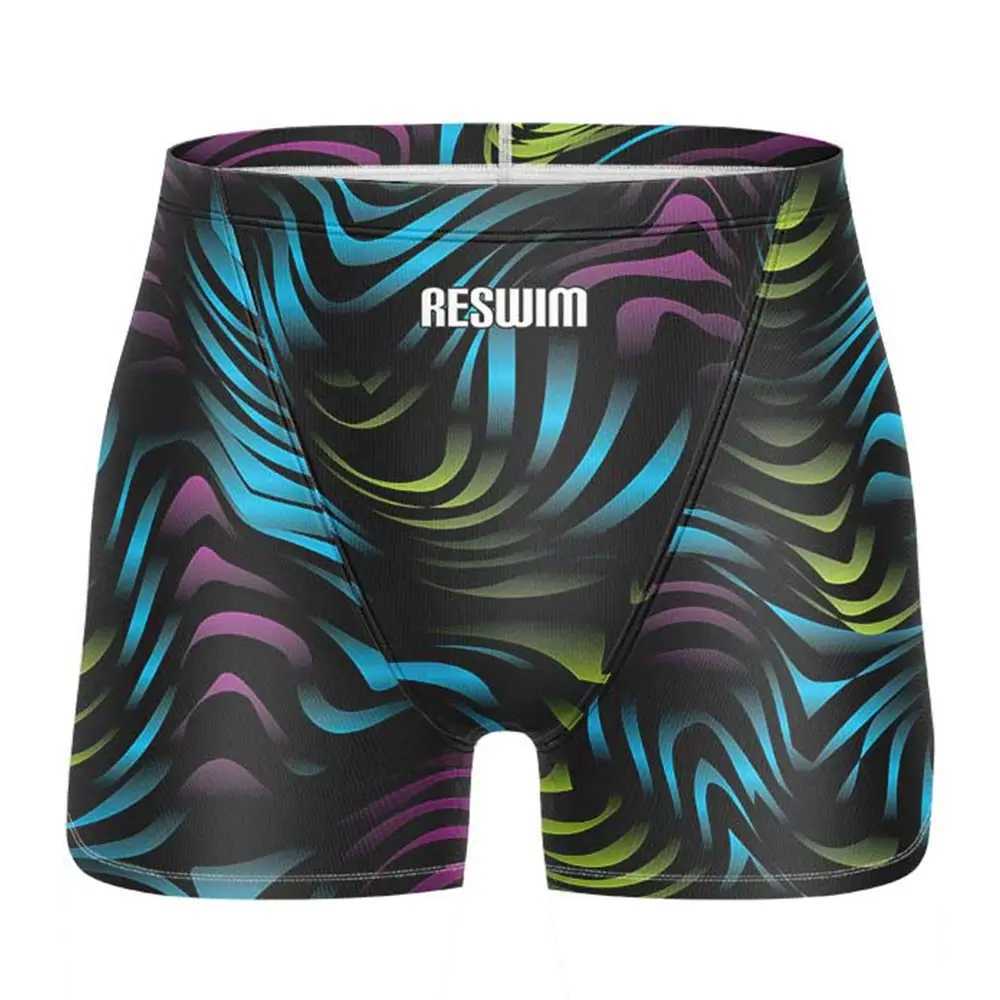 Summer Swimming Mainline Mens Swimming Jammer Short Life Endurance Sports Training Swimsuit New Beach Tight ShortsW250410