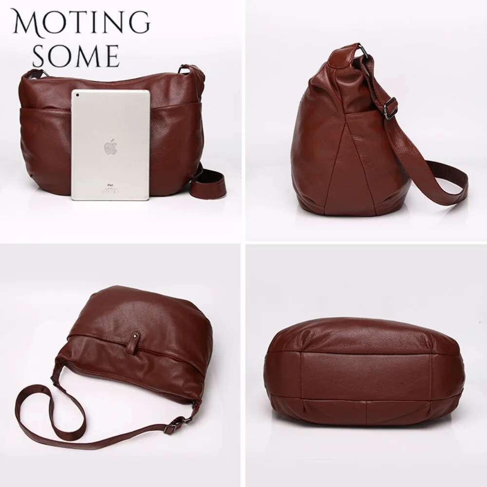 Designer Bag Motingsome Cowhide Women Bags Casual Designer Style Daily Bag Crossbody Shoulder Handbag Messenger Tote Travel Hobos 2024 New
