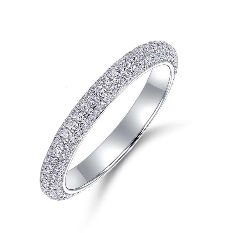 Panyu Custom Luxury 18K Gold Plated Sterling Silver 925 Moissanite Ring Woman Men