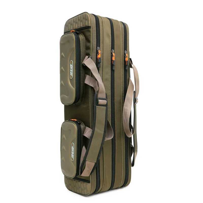 2/3/4 Layers Fishing Rod Bag Multifunctional Shell Reel Lures Bags Large Capacity Case For Fishing Pole Gear 80/90/100/120/130CM Z250411