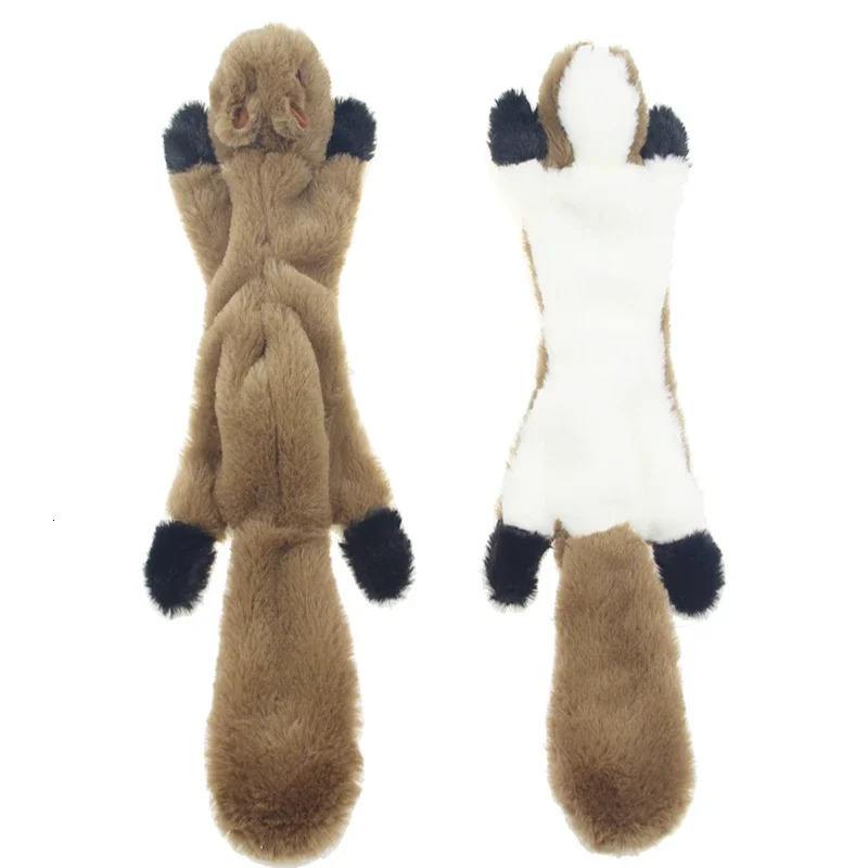 45cm Simulated Animal Holster No Stuffing with Squeakers Dog Chew Toy Durable Plush Crinkle Pet Squeak Toys Supplies 251110