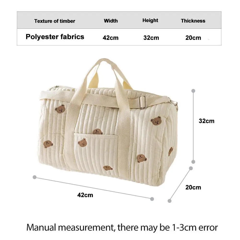 Embroidered Mom Bag Storage Bag Large Capacity Mommy Travel Bag Fashion Multi-functional Handbag Lightweight Crossbody Strap 251110