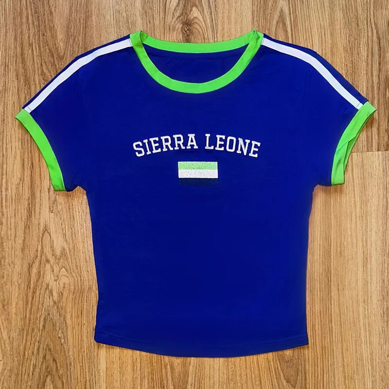 Spring/Summer Womens Aesthetic Short Top Retro Casual Sports Short Sleeve T-shirt Gothic T-shirt Y2K Street Fashion Clothing 250411