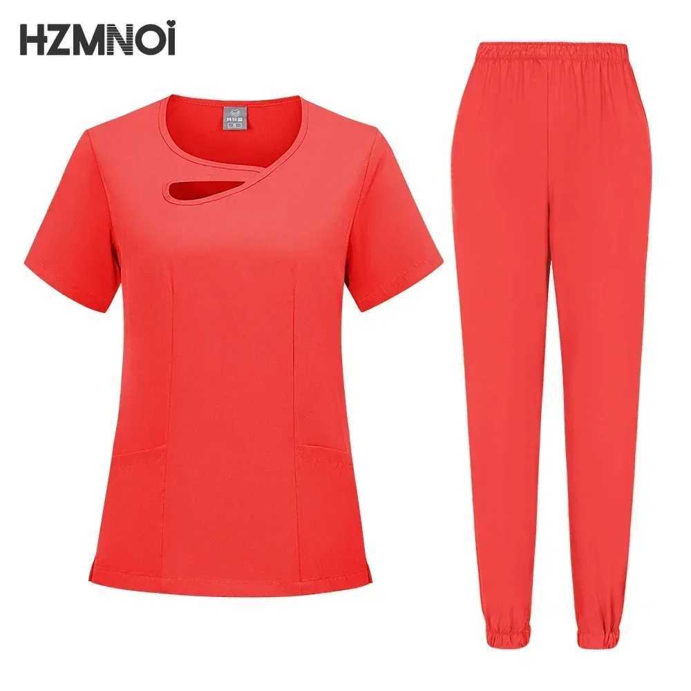 Unisex Medical Uniforms Doctor Clothes Men Nursing Clothes Beauty Come Nurse Scrubs Sets Dentist Workwear Clinical Tops Pants X250410