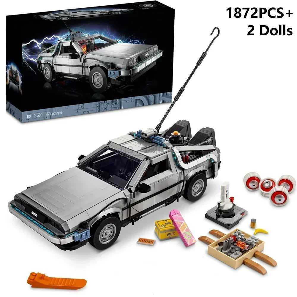 es Back To The Future Time hine 1 10 1872 Cpatible 10300 Building Blocks Technical Car Bricks Construct Toys Birthday Gifts C251110