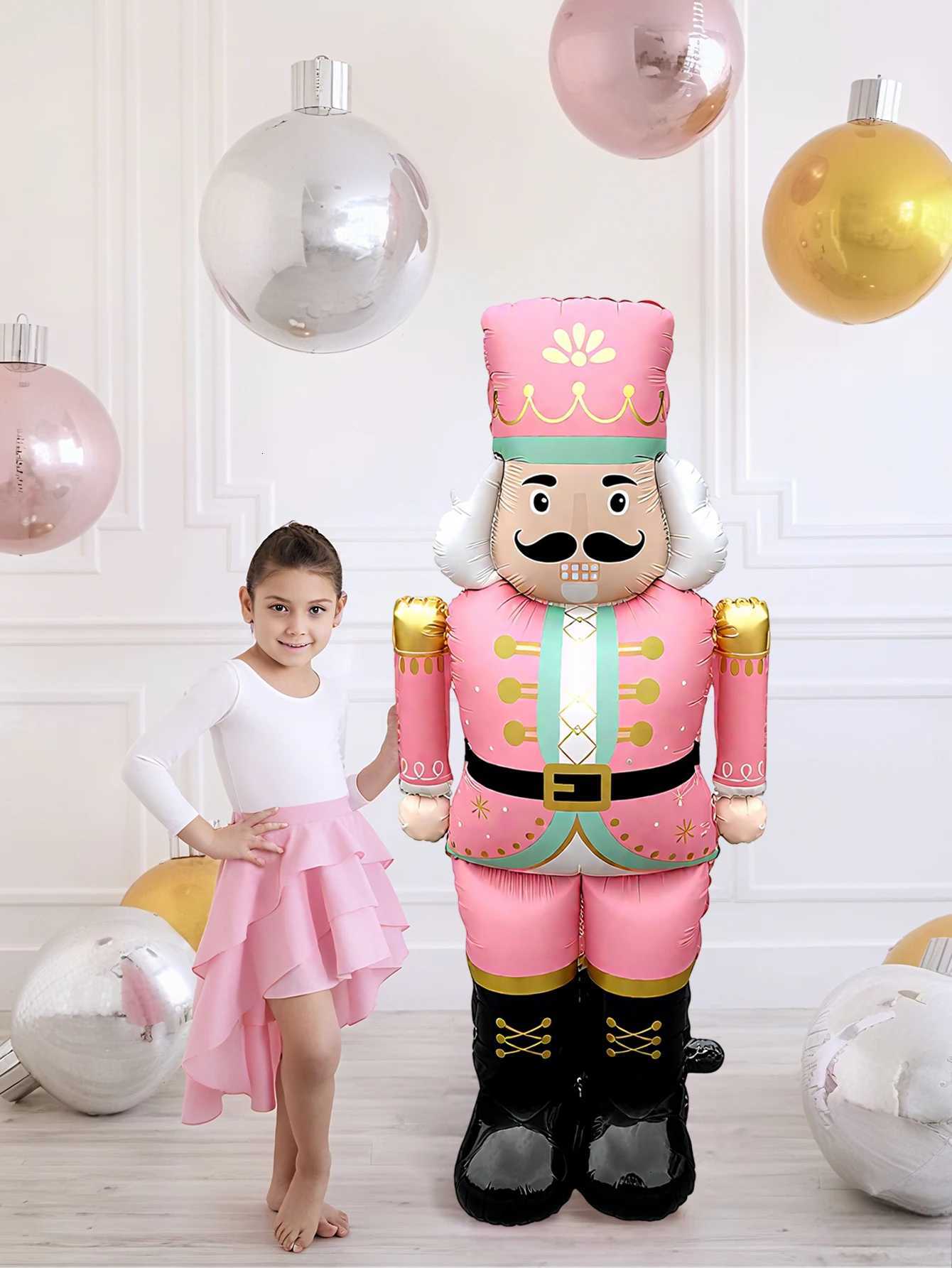 Christmas 1/2pcs Standing Christmas Walnut Guard Aluminum Foil BalloonChristmas DecorationNew YearMerry ChristmasHoliday Decoration Y251111