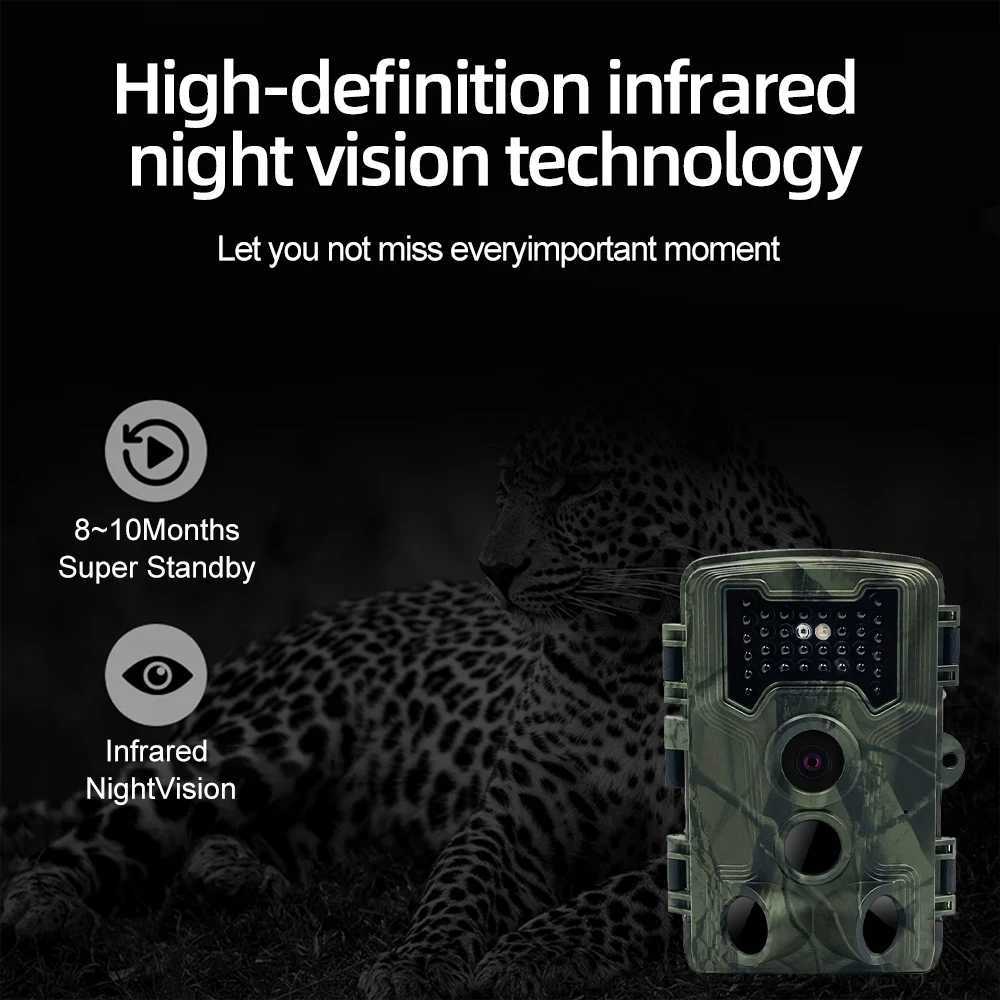 Hunting trail camera 36MP 1080P night vision wildlife camera outdoor trail camera with motion activation triggers wildlife reconnaissance X2504111