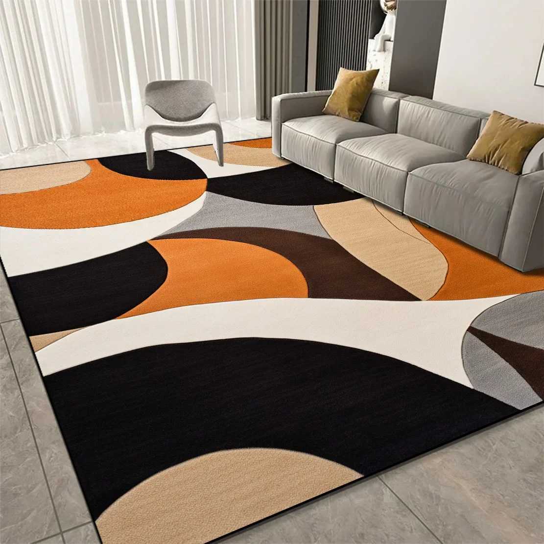 Luxury Geometric Carpets for Living Room Decoration Sofa Large Area Home Rugs for Bedroom Soft Mat for Children Y251110