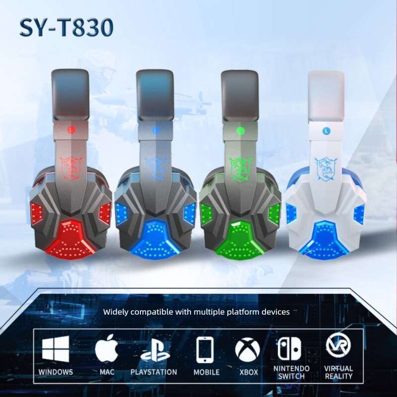 Famous Brand Over Ear For Computer Gaming Laptop Light Up Wireless Bluetooth Headphones