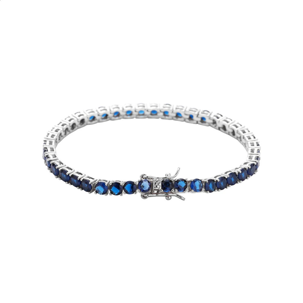 Hip Hop Iced Out Zircon tennis bracelet 4mm 7inch 8inch Brass Bracelet Jewelry BB206 250408