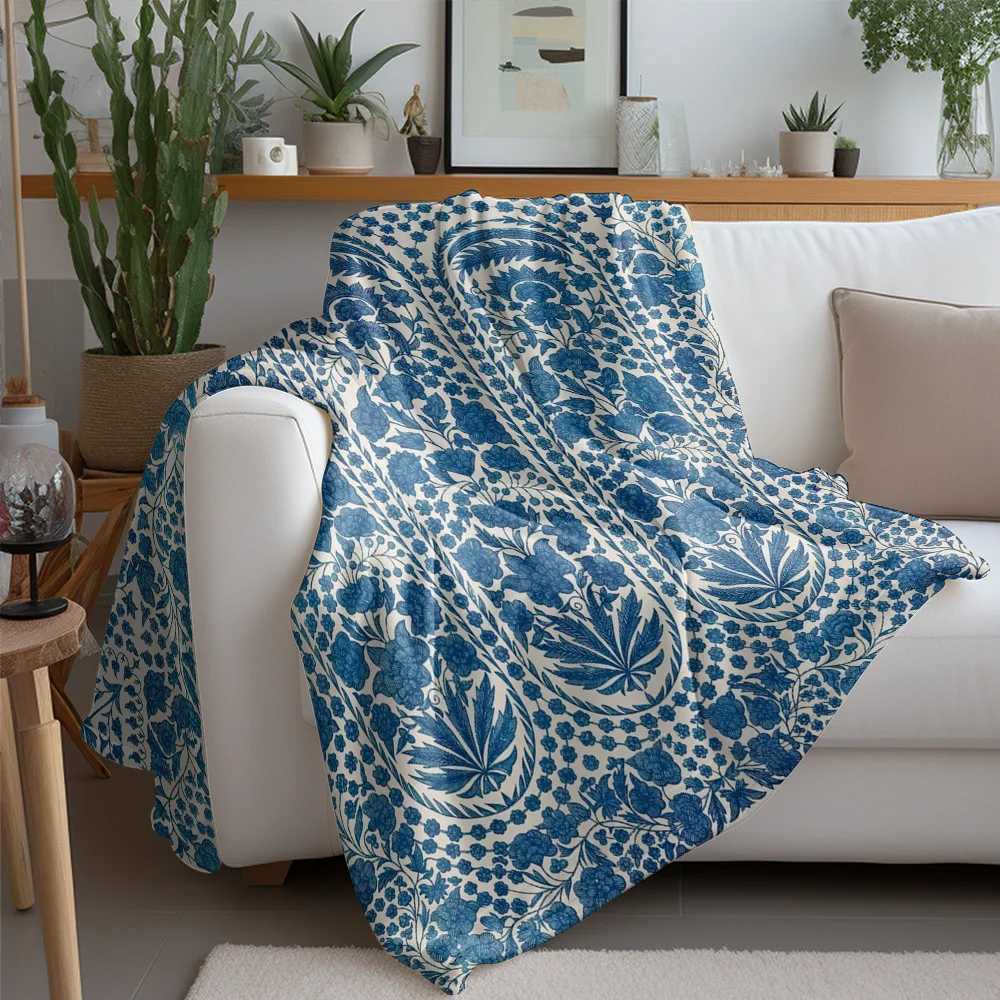 Bohemian Floral Paisley Pattern Blanket Decorative Throw Sofa Bed Cover for Living Room Bedroom Home Decor C251111