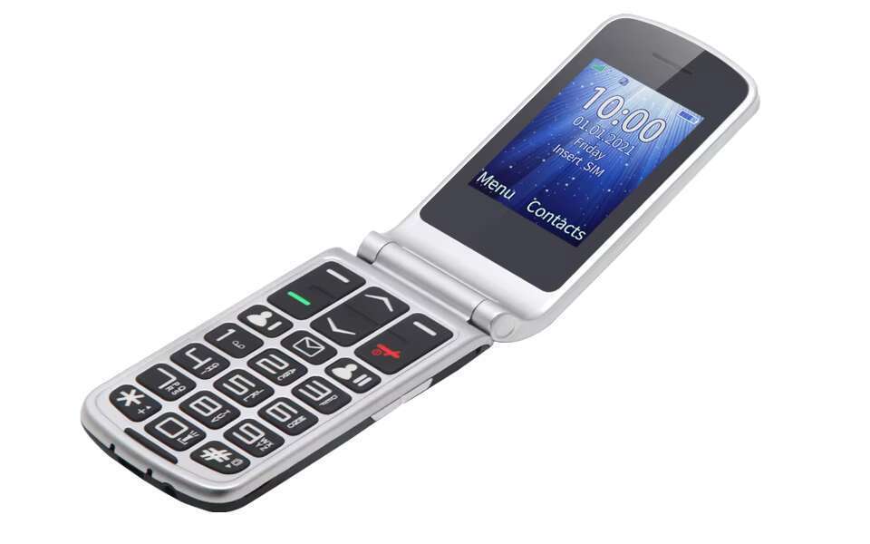 OEM 2.4-inch SOS large button premium dual SIM card flip keyboard 4G LTE phone