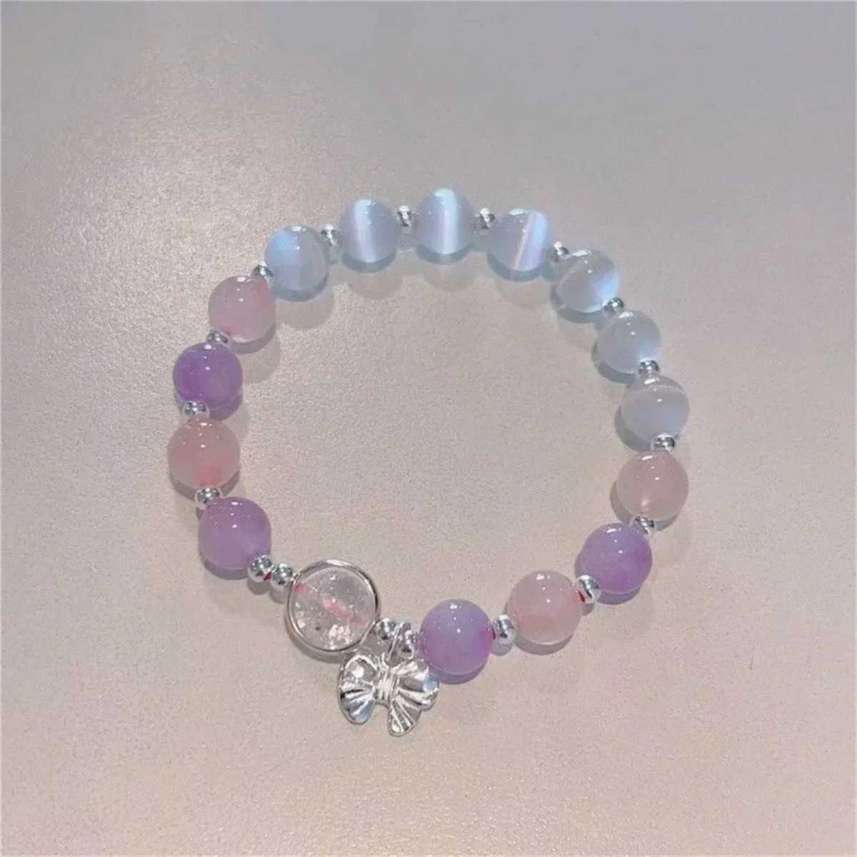Bracelet Strand Beads Korean Fashion Jewelry for Women Non Fading Charm Hand Decoration Accessories Girls Gift WholesaleC250410