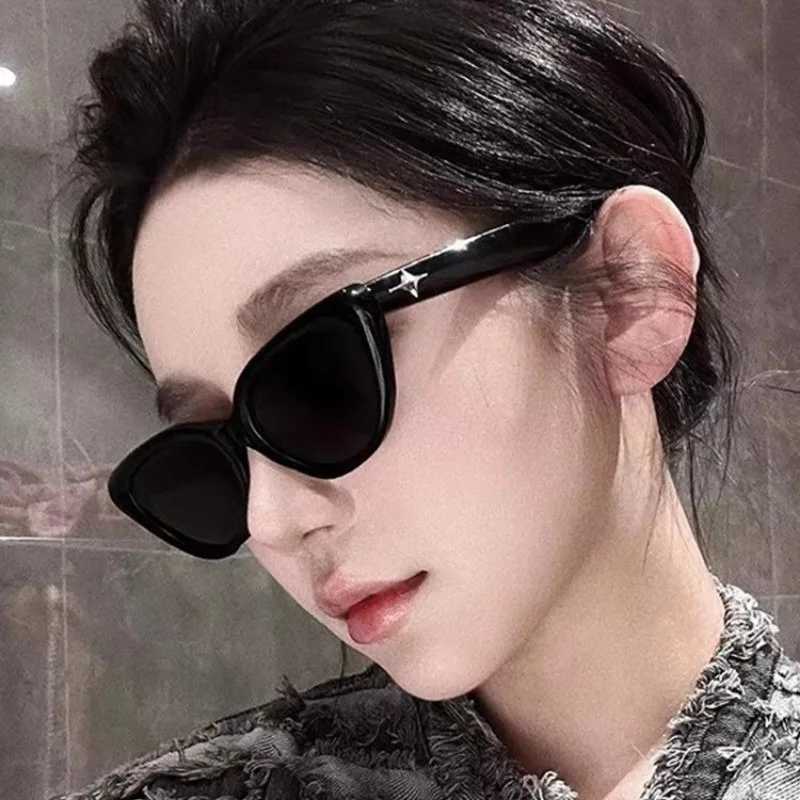 Fashion Sunglasses Hip Hop Shadow Triangle Retro Sunglasses Cat Eye Aesthetics Womens GlassesT2504112