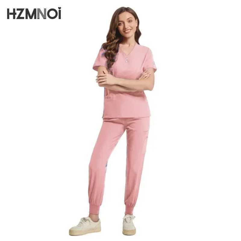 Scrub Hospital Uniform Medical Top Pants Nurse Uniform High Fashion Uniforms Nursing Scrubs Set Hot Sell Surgical Gowns X250410