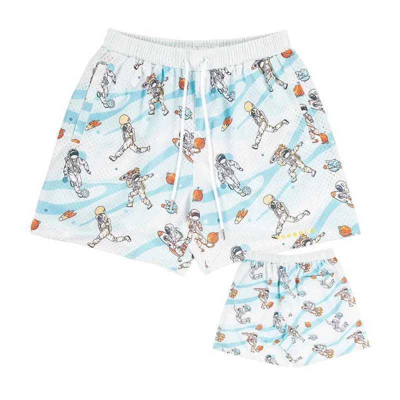 US Hot 2025 Summer American Sports Shorts Mens Sublimation Printed Mesh Breathable Quick Drying Basketball Beach Quarters X250410
