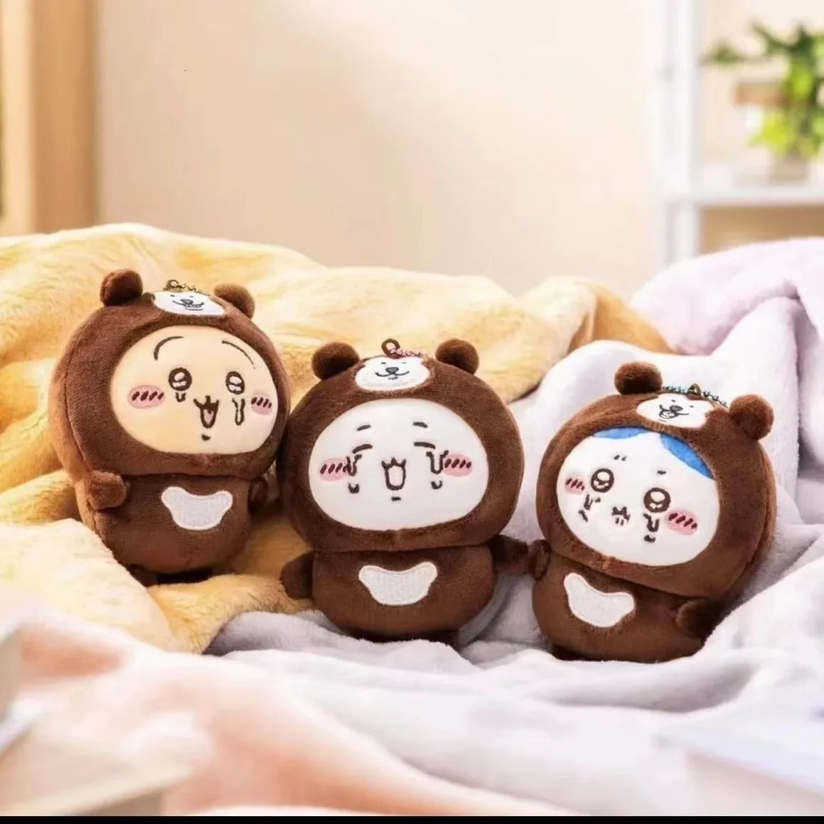 Chiikawa Sun Bear Xiaoba Usaki Plush Toy Pendant Nagano Jiikawa Cute Plush Doll Bag Pendant Bedroom Ornaments Girl Gift 251110