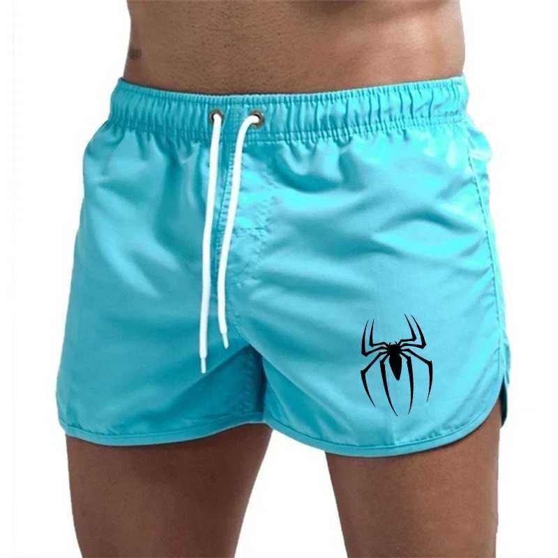 Mens Beach Pants Summer Swimming Gym Pants Quick Drying Swimming Mens Surfing Leisure Day Shorts 2025W250410