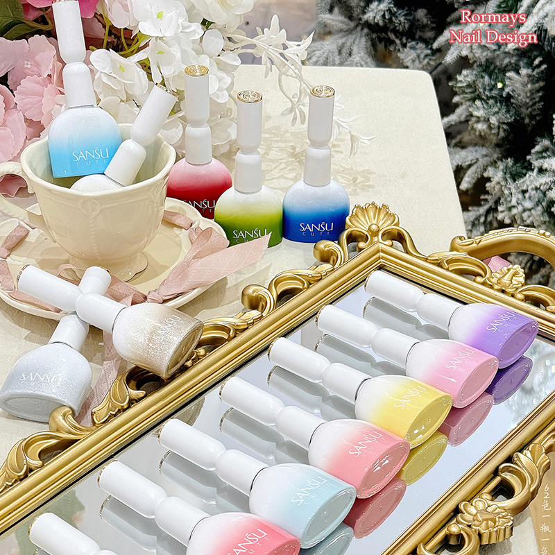 Rormays Rainbow gel Polishing 62 pieces Mixed Varnish Semi permanent Fashion Shiny Saturated UV LED Primer Finish Nail Salon Design Wholesale Factory