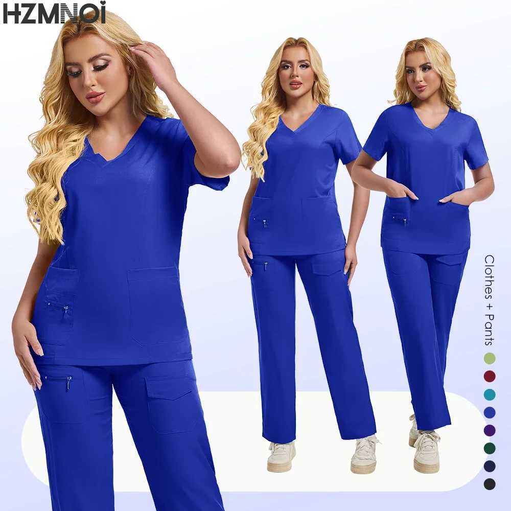 Medical Uniforms Women Nursing Accessories Dental Scrub Surgical Gown Healthcare Hospitals Clinical Scrub Doctor Nurse Work Wear X2504101