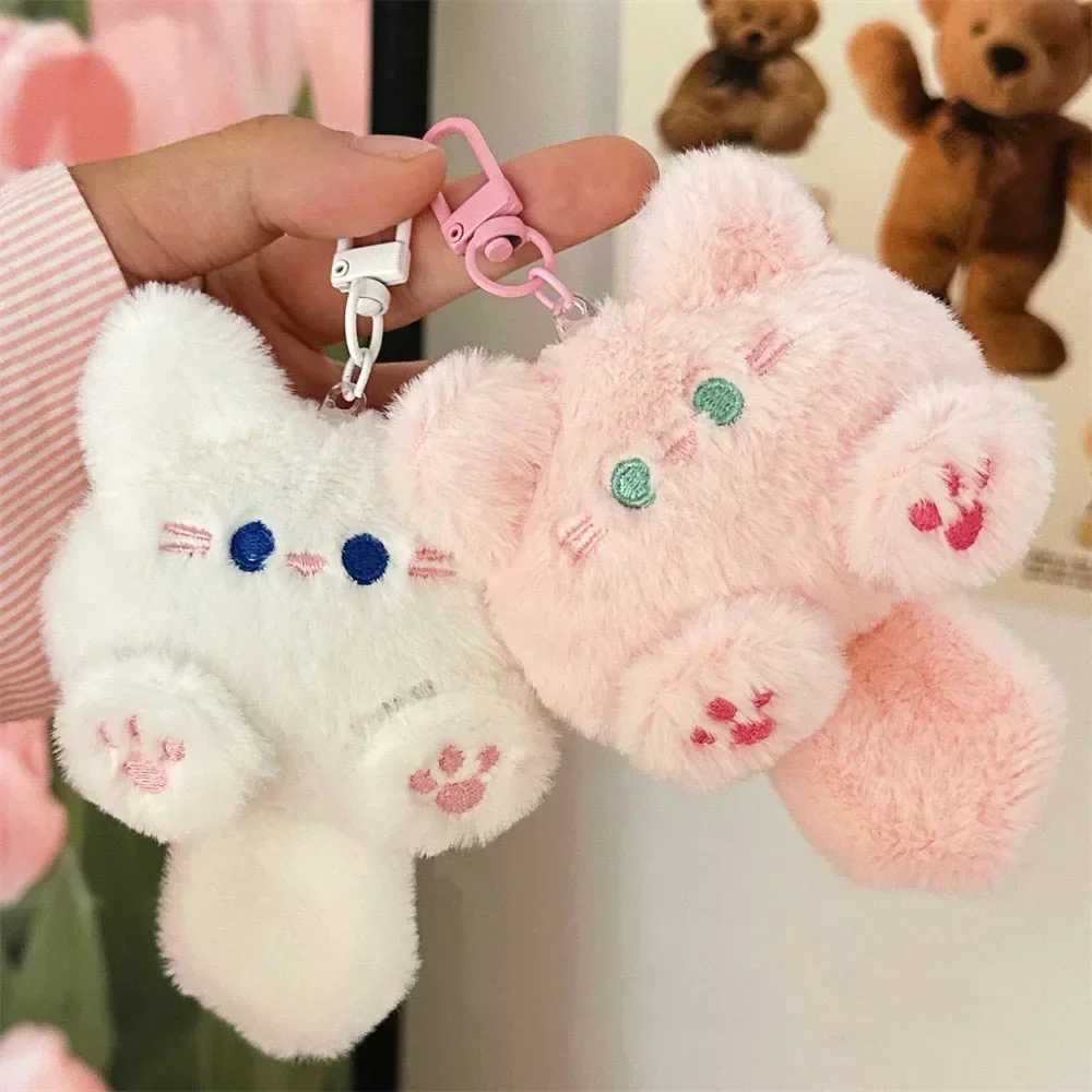Kavay keychain cute plush cat doll pendant keychain girl backpack filled keychain soft toy couple packaging decoration gift W250411