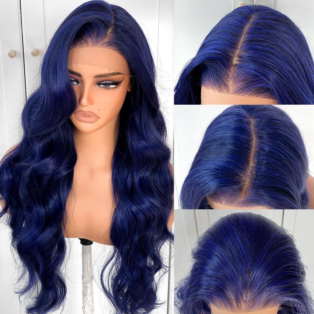 14-26 inch loose deep wavelace front wig Simulation human hair glueless wig women's wig cover black 13x4 lace front wig transparent high definiti
