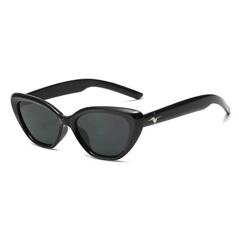 New Fashion Summer Retro Cat Eye Sunglasses UV400 Shadow Small Triangle Glasses Simple High Quality Street Style SunglassesT250411