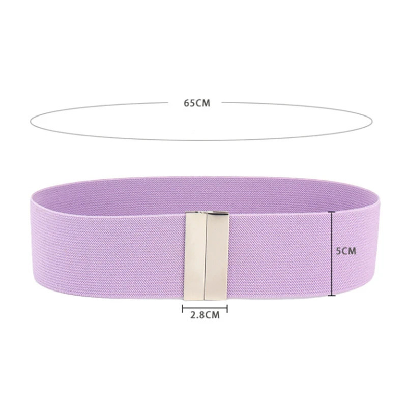 Fashion Women Elastic Band Wide Belts Simple Down Coat Waist Belt Female Buckle Black Strap Dress Decoration Accessories Ladies 251031