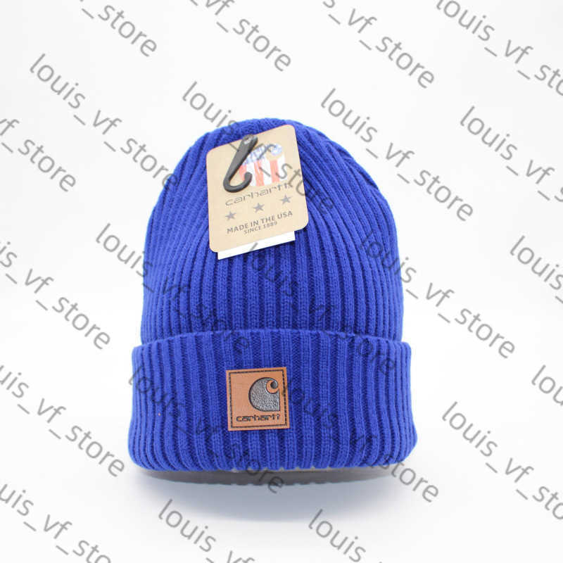 Versatile Striped Label Tooling Wool Hat Mens and Womens Fashion Knitted Autumn Winter Warm Hat Pullover H250411 D84I