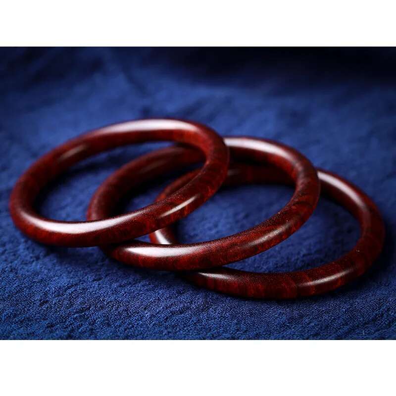 Original Leaf Rosewood Wooden Bracelet Red Lady Vintage Ethnic Charm Simple Fashion Elegant Handmade Specialty Gift