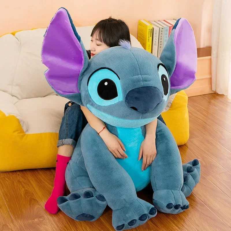 80cm Large Size Lilo Soft Stuffed Plush Toy Cute Doll Kawaii Room Decor Pillow Dolls Girls Kids Gift L251110BNR8