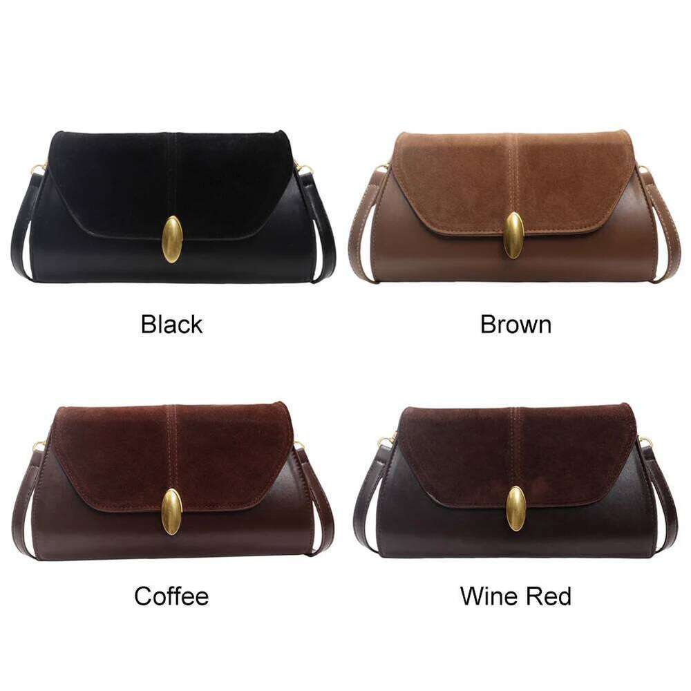 Fashion PU Shoulder Stylish Crossbody Adjustable Strap Vintage Small Tote Trendy Commuting Slouchy Hobo Bag