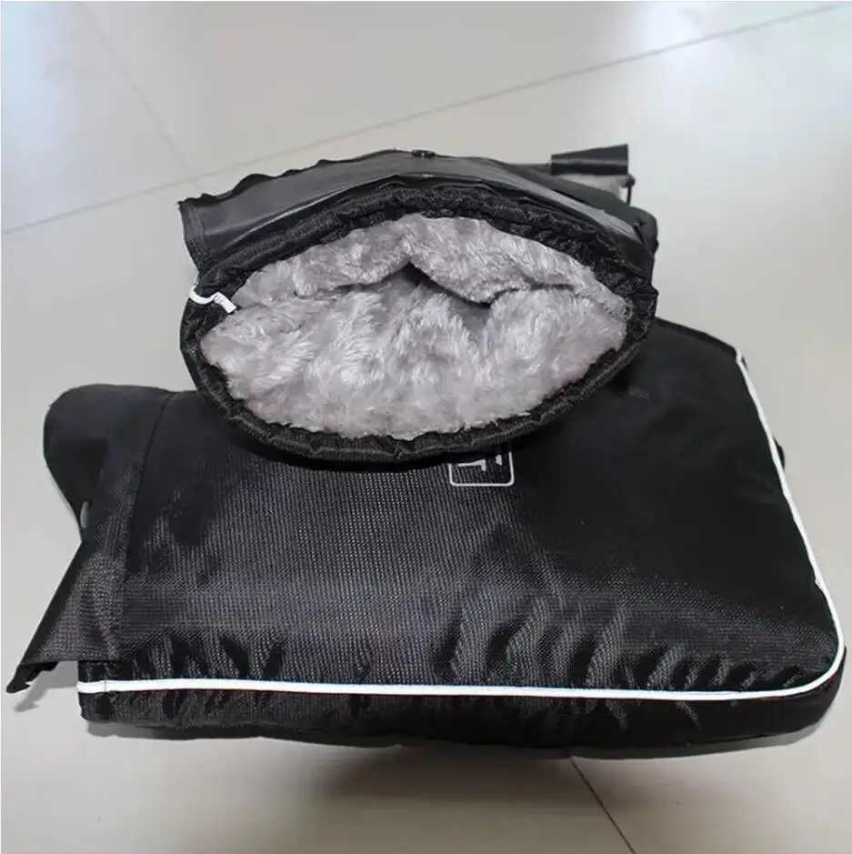 Motorcycle Scooter Thick Warm Handlebar Muff Grip Handle Bar Muff Rainproof Riding Protective Winter Warmer Thermal Cover Gloves S25118{category}
